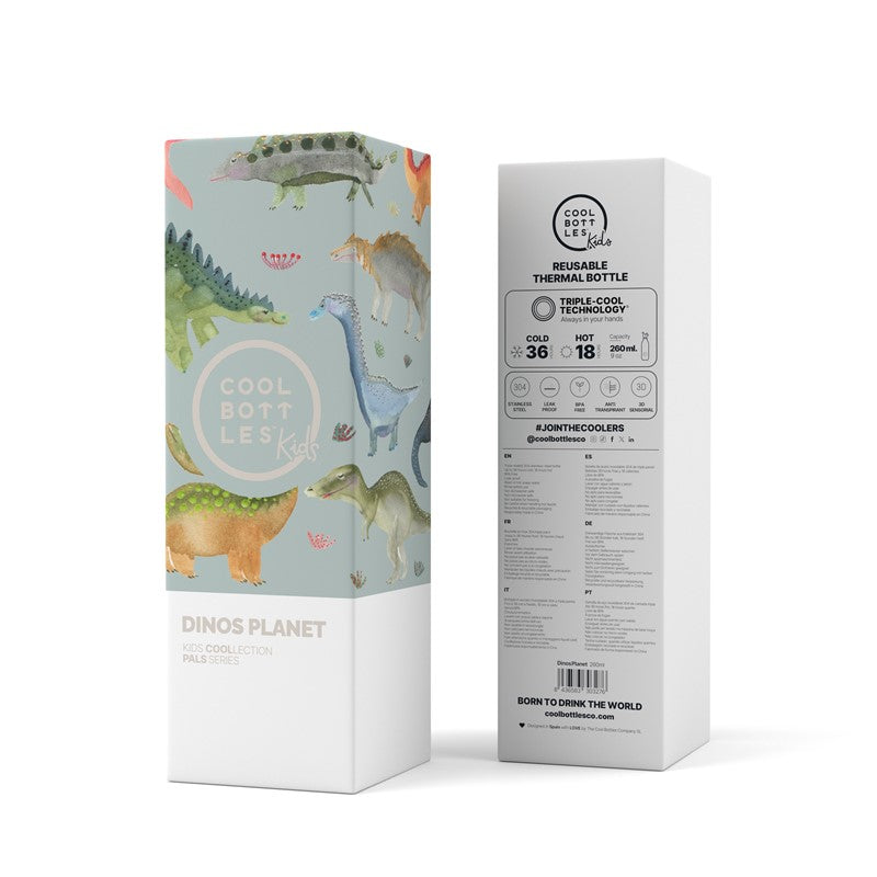 Botella Reutilizable 260ml Dinos Planet