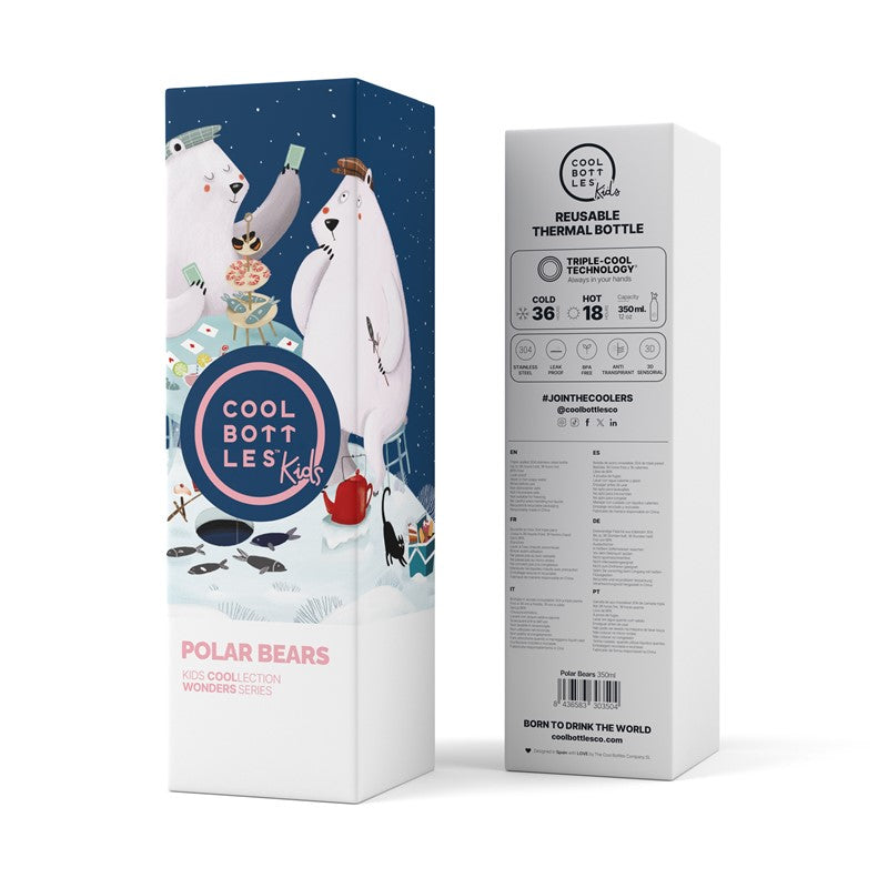 Botella Reutilizable 350ml Polar Bears