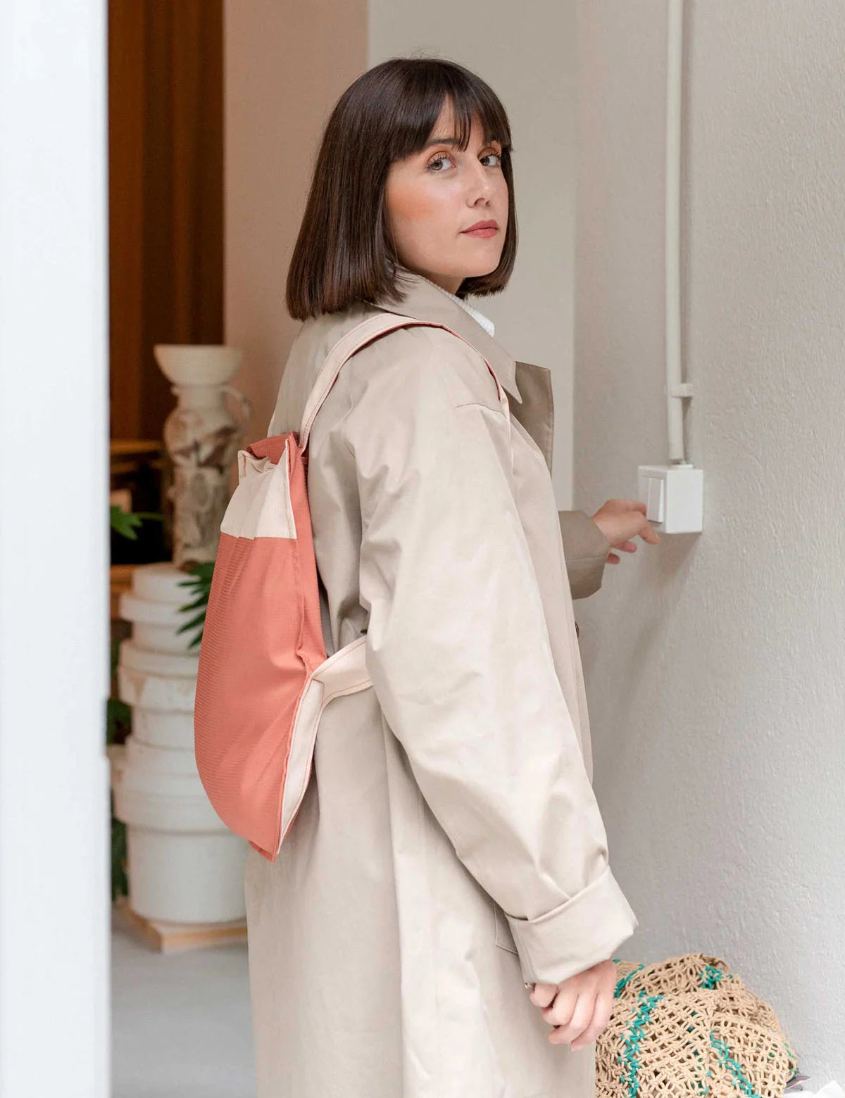 Bolsa Mochila plegable Notabag SAND TERACOTTA