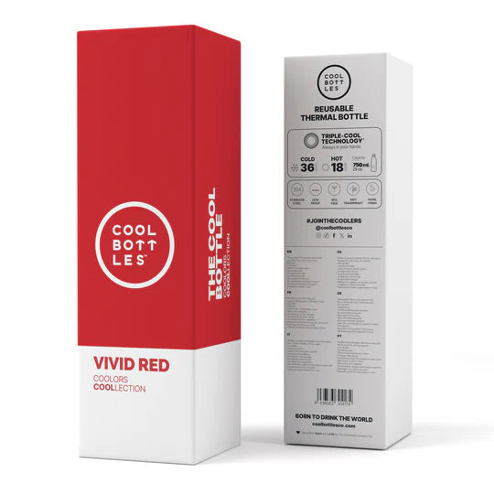 Botella Reutilizable 750ml Vivid Red