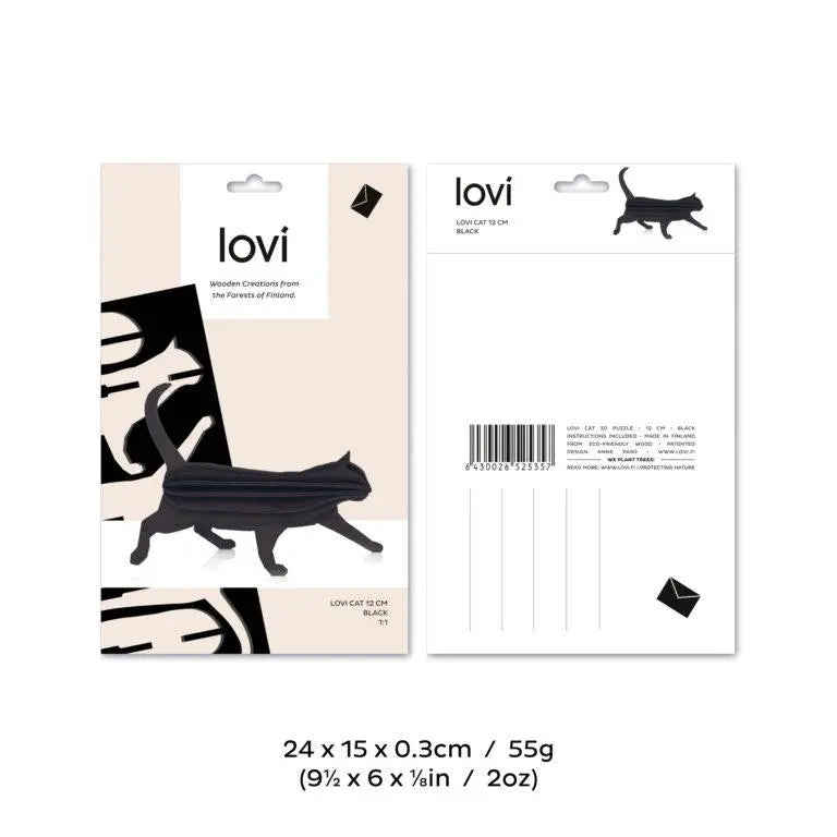 Decoración de madera LOVI Gato