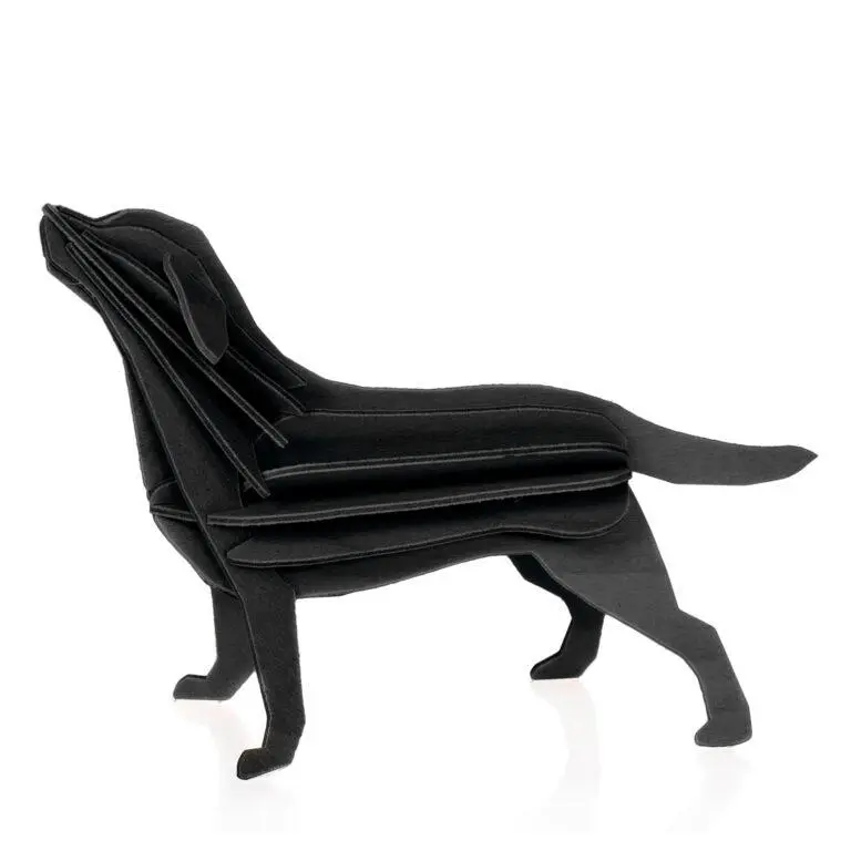Decoración de madera LOVI Labrador Black