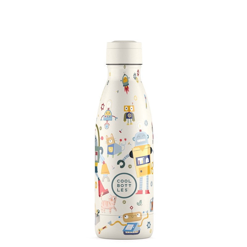 Botella Reutilizable 350ml Messey Robots