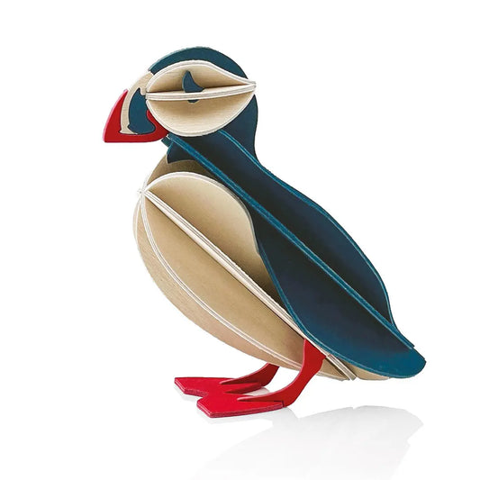 Decoración de madera LOVI Puffin