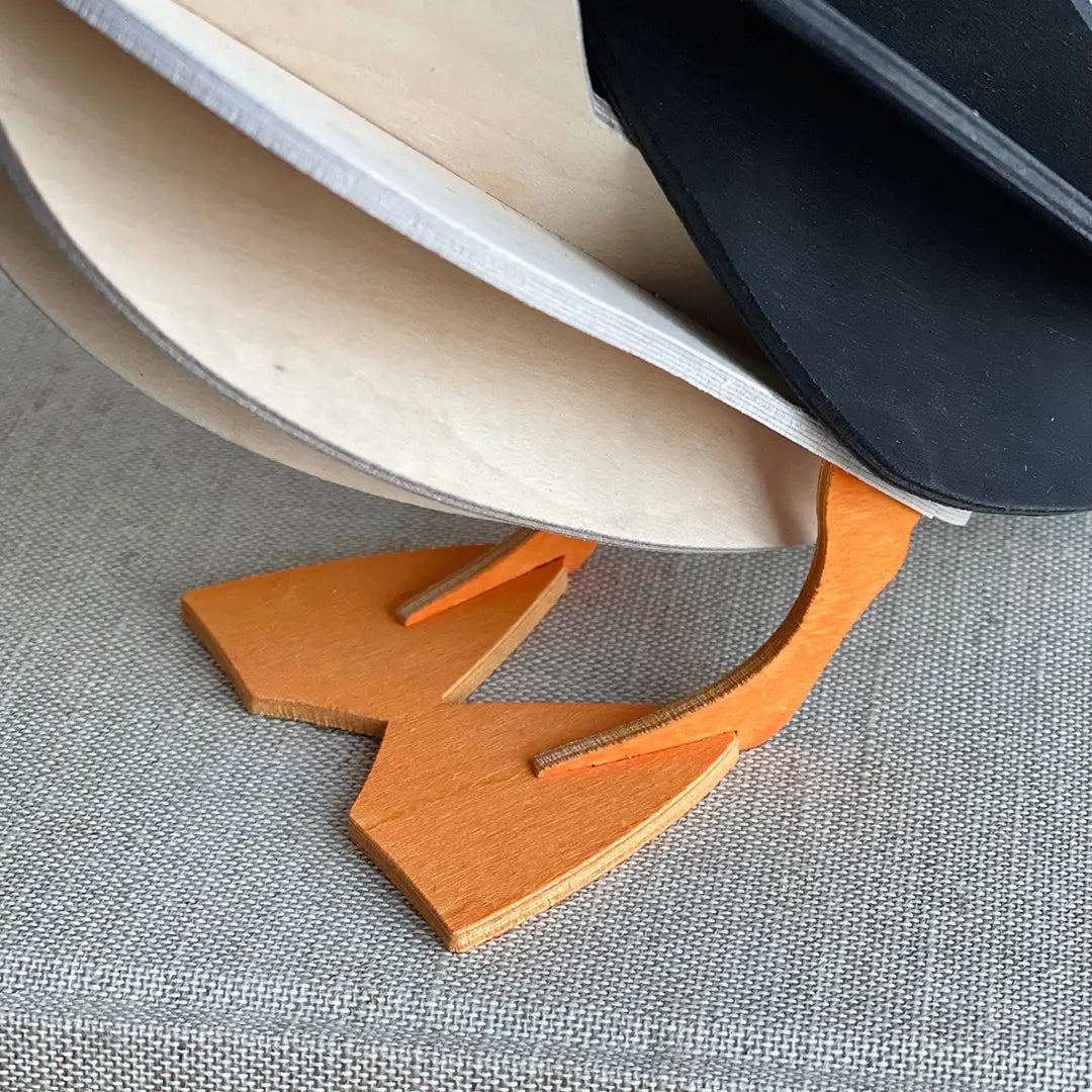 Decoración de madera LOVI Puffin