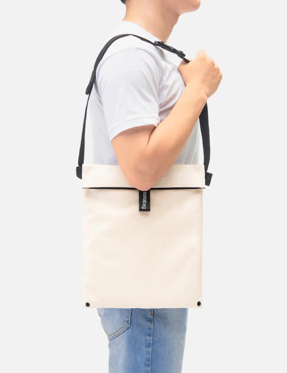 Bolsa plegable Notabag CROSSBODY CREAM