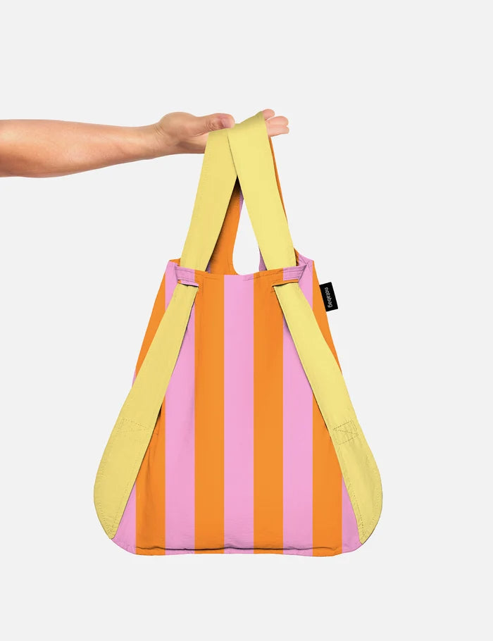 Bolsa Mochila plegable Notabag VANILLA STRIPES
