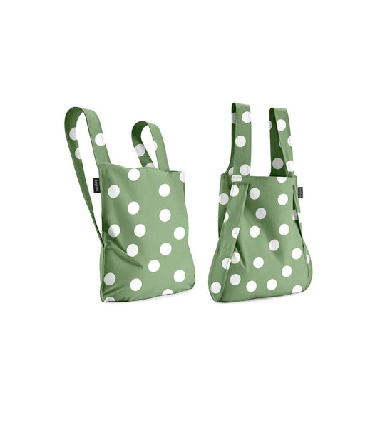 Bolsa Mochila plegable Notabag OLIVE DOTS