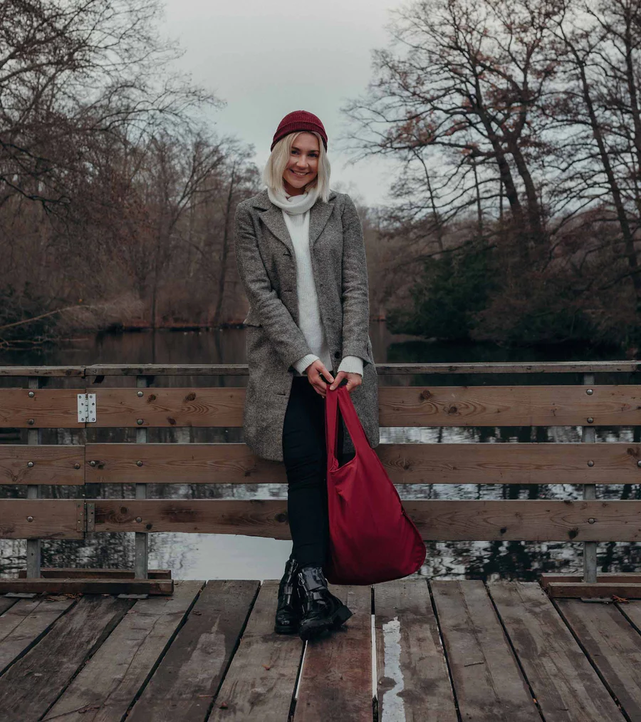 Bolsa Mochila plegable Notabag WINE RED