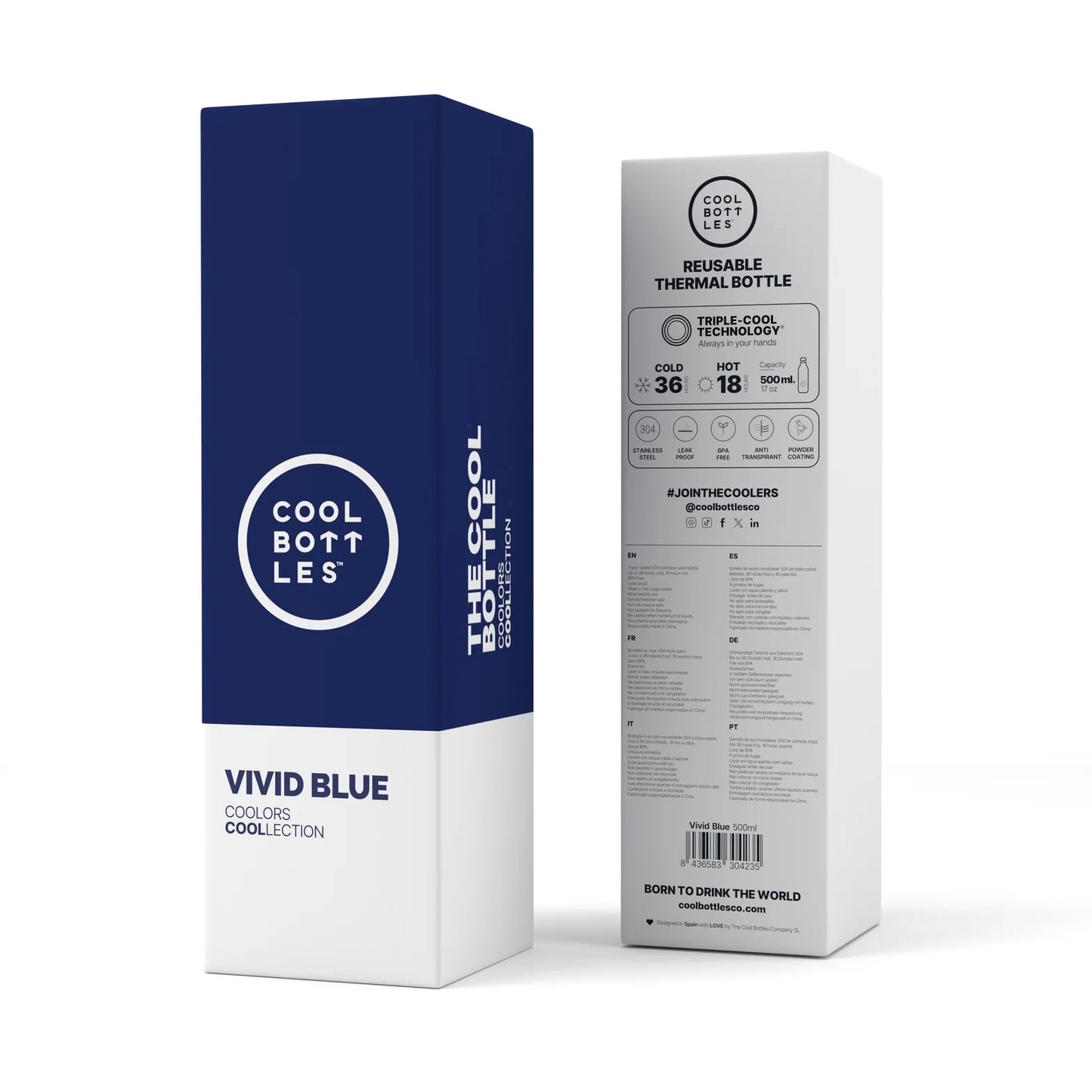 Botella Reutilizable Vivid Blue 350ml