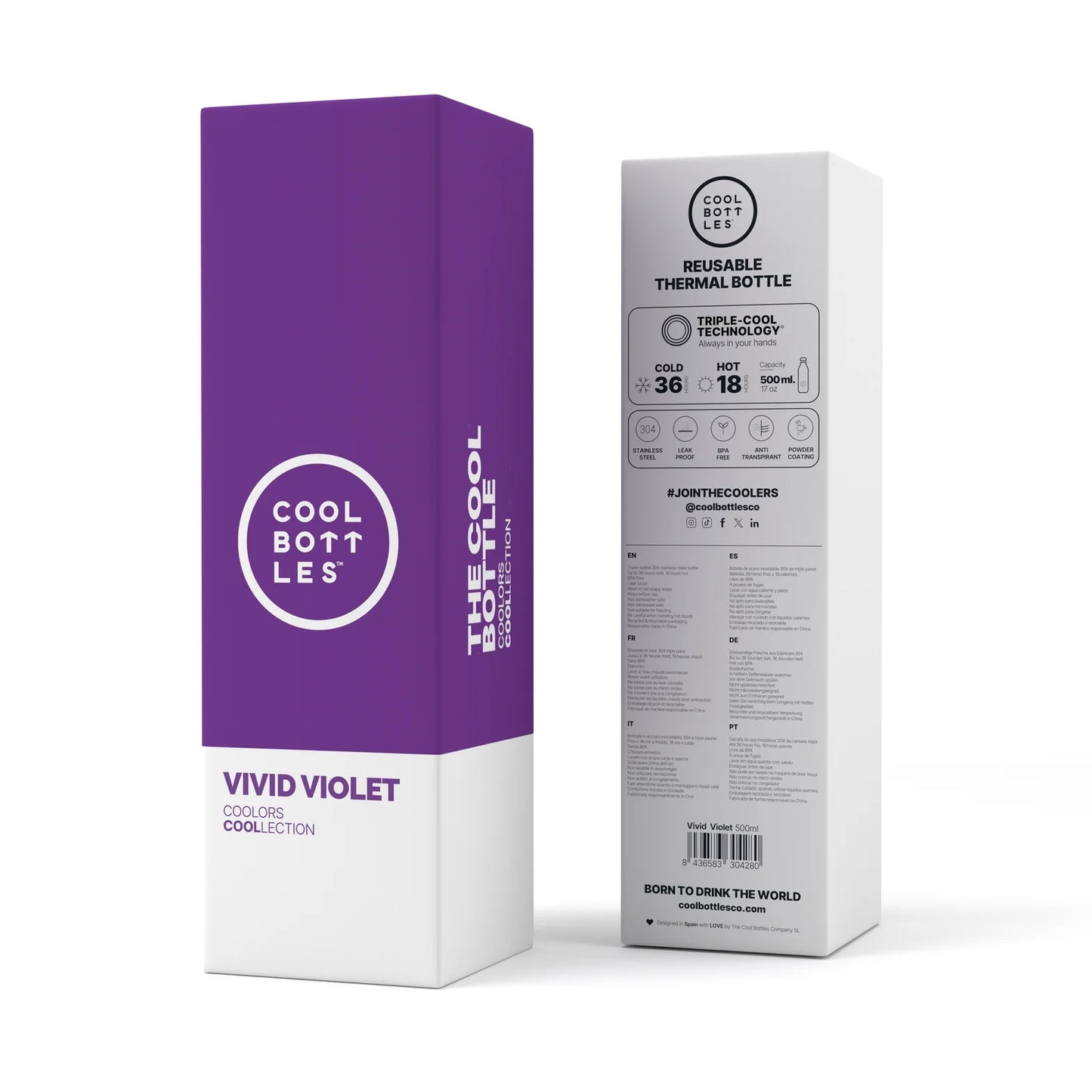 Botella Reutilizable Vivid Violet 350ml