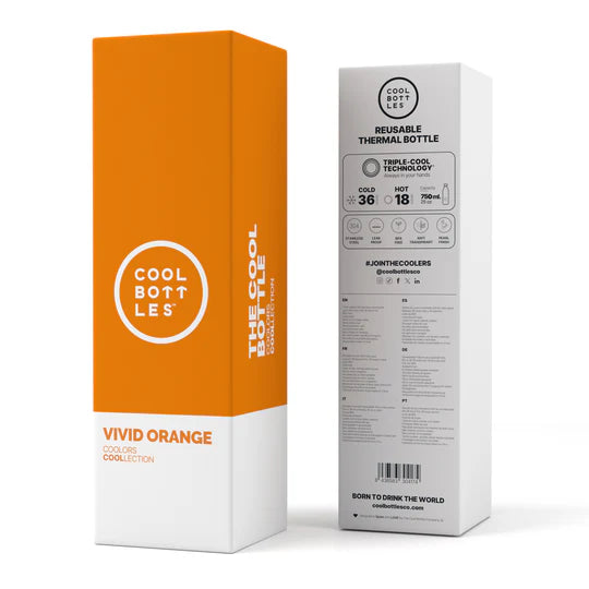 Botella Reutilizable 750ml Vivid Orange