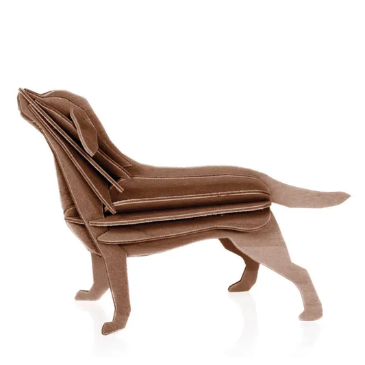 Decoración de madera LOVI Labrador Brown