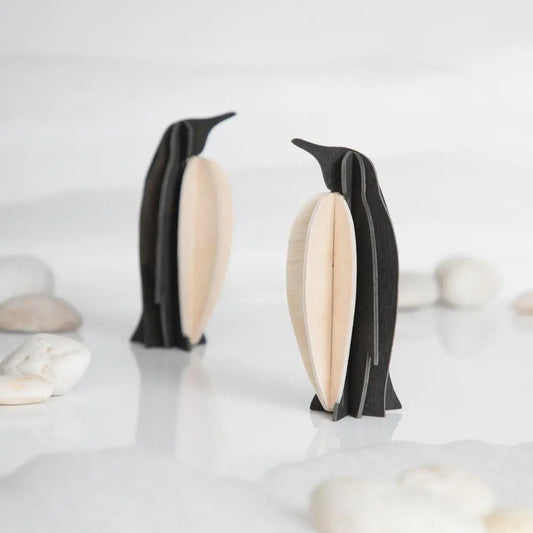 Decoración de madera LOVI Penguin