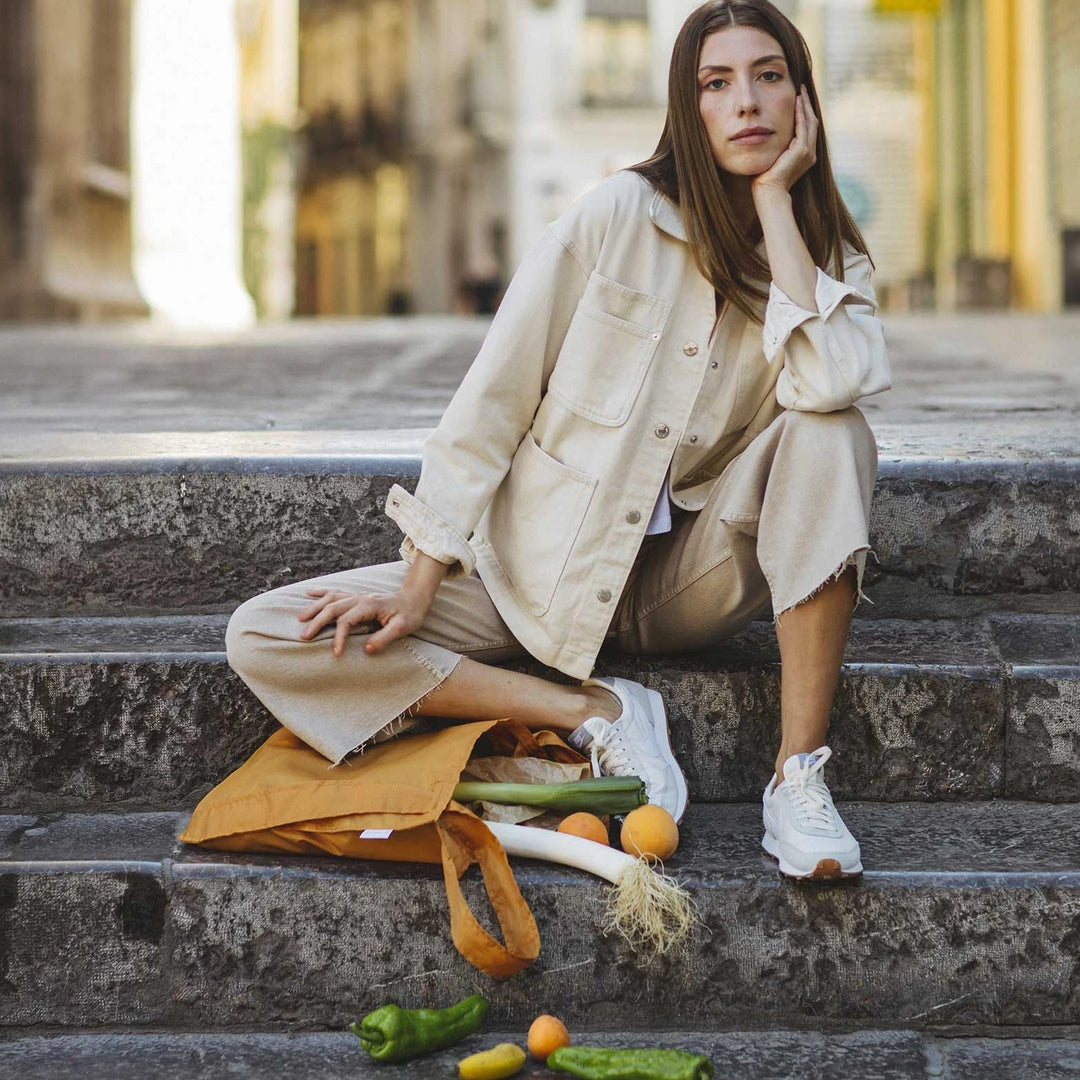 Bolsa Mochila plegable Notabag MUSTARD